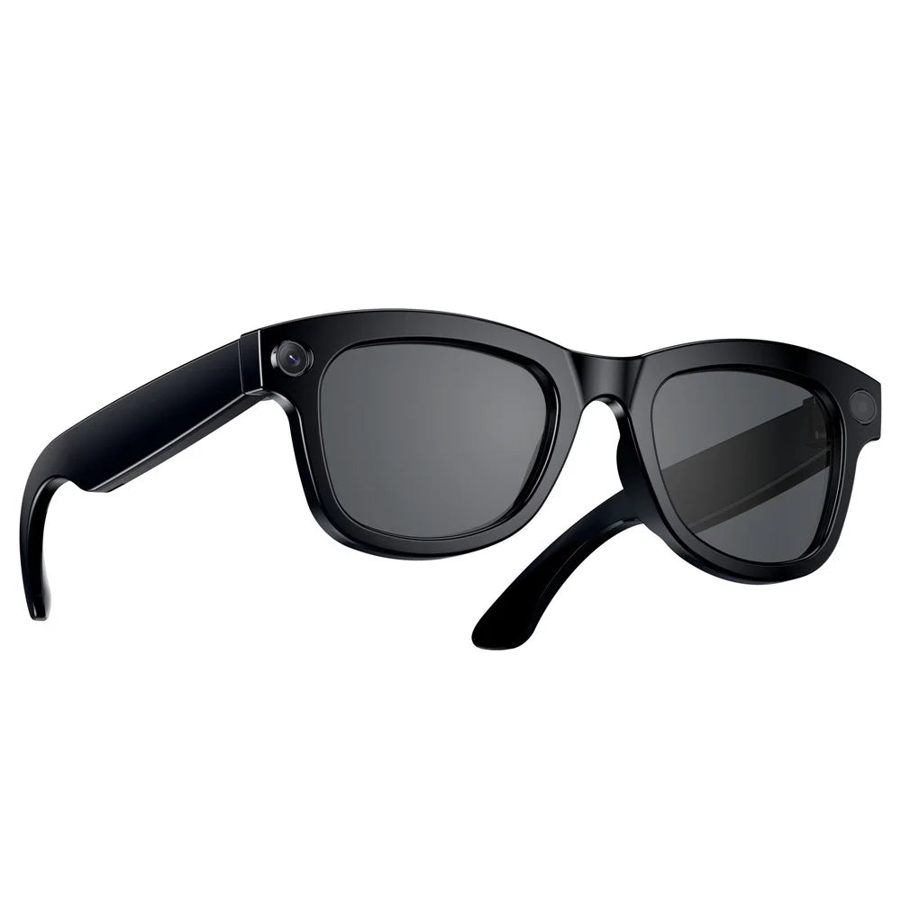 M01pro Smart AI 8MP Camera Glasses Waterproof Real-Time Translation Voice Call Music Glasses - Sunglasses - 2