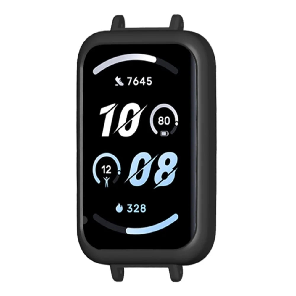For Honor Band 10 Watch Case Hollow PC Watch Protective Cover - Black - 1