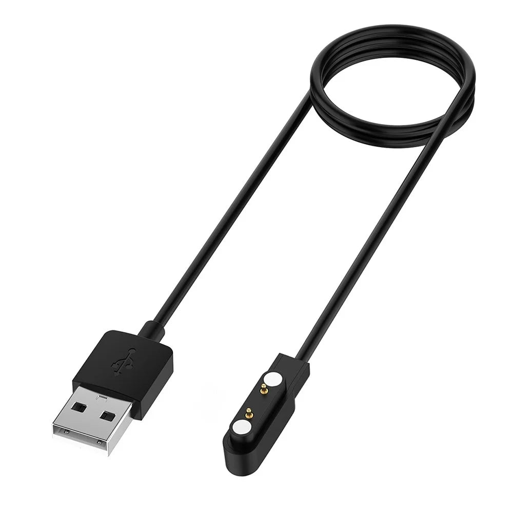 For Cosmo JrTrack 5 Kids Smart Watch Magnetic Charging Cable 60cm USB Watch Cord - Black - 2