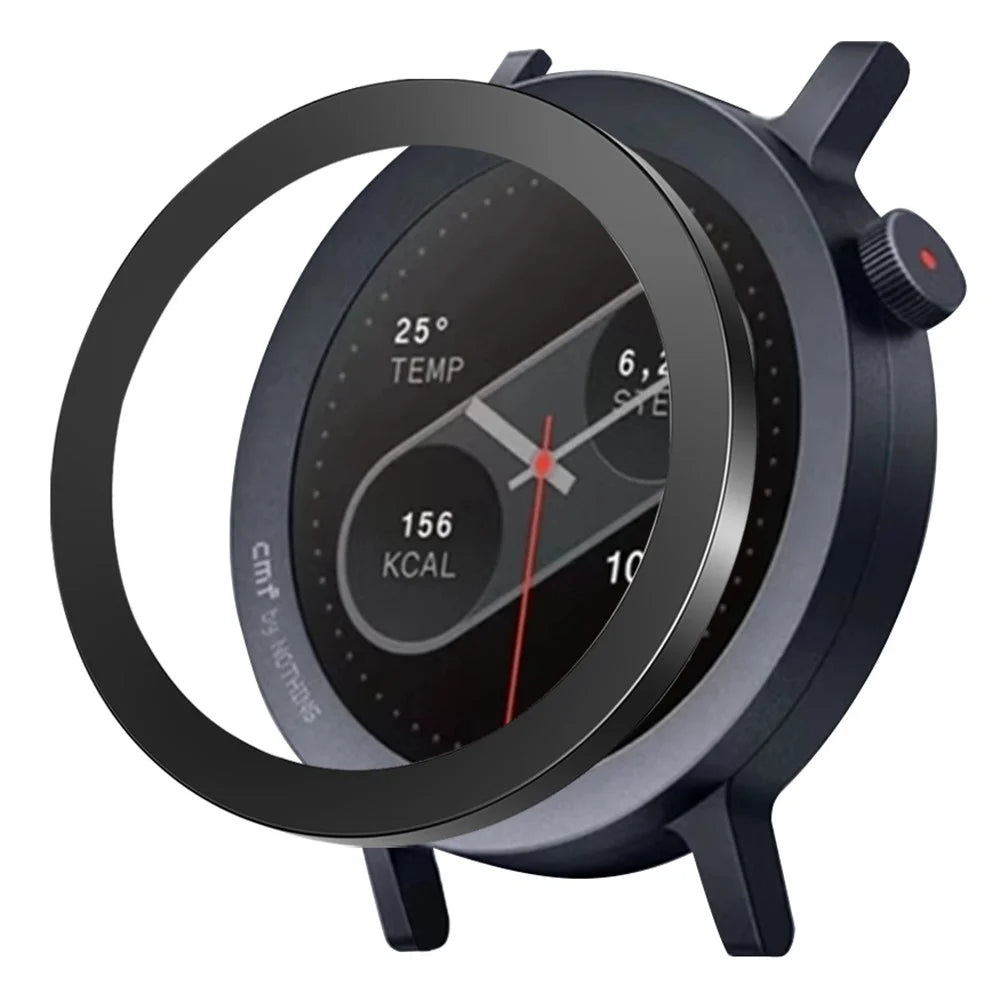 For Nothing CMF Watch Pro 2 Bezel Hard PC Smart Watch Protective Ring - Black - 1