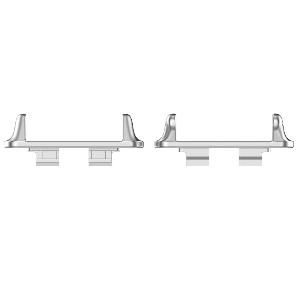 1 Pair 18mm Connectors for Huawei Band 11 / 11 Pro / 11 NFC / 11 Pro NFC Metal Zinc Alloy Watch Band Adapters - Silver - 2