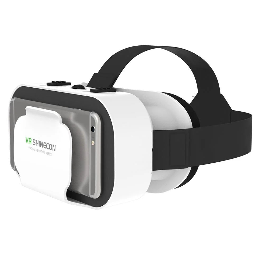 G05A VR Goggles Universal VR Headset Portable Virtual Reality Glasses for 3D Games HD Movies Compatible with 4.7"-6.5'' Mobile Phones (051 Remote Control Version) - 1