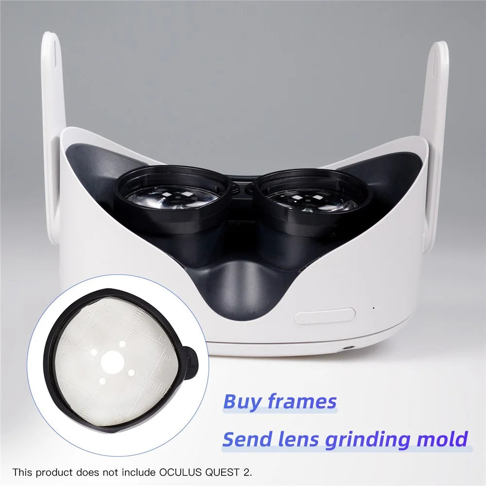 QISYKER 1 Pair VR Glasses Eye Protection Myopia Lens for Oculus Quest 2, 300-800 Degrees Myopia/50-200 Degrees Astigmatism/1.6 Lens - 6