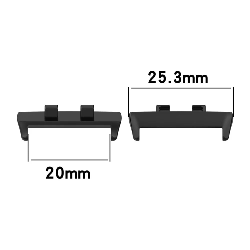 1Pair Metal Watch Band Adapter for Oppo Watch 3, Strap Connecting Tool Strap Connector Fits 20mm Strap - Silver - 3