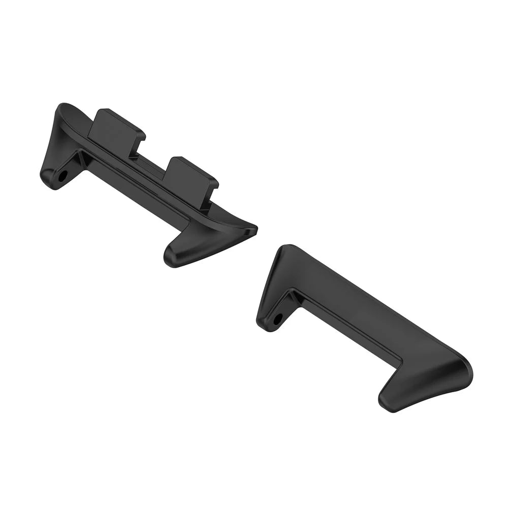 1 Pair For Honor Band 9 Stainless Steel Wrist Strap Connector Watch Band Adapter - Black - 1