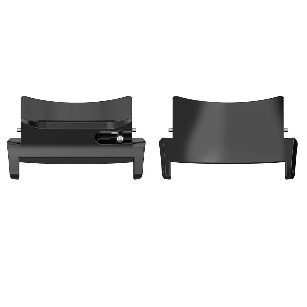 1 Pair for Oppo Watch X / Oneplus Watch 2 Wrist Band Adapter 22mm Watch Strap Steel Connector - Black - 2
