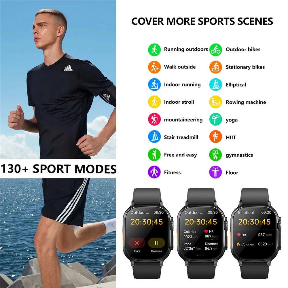 F520 Air Pump Blood Pressure Smart Watch Heart Rate Sleep Monitor Watch with SOS Fall Alarm Voice Broadcast - Black - 2
