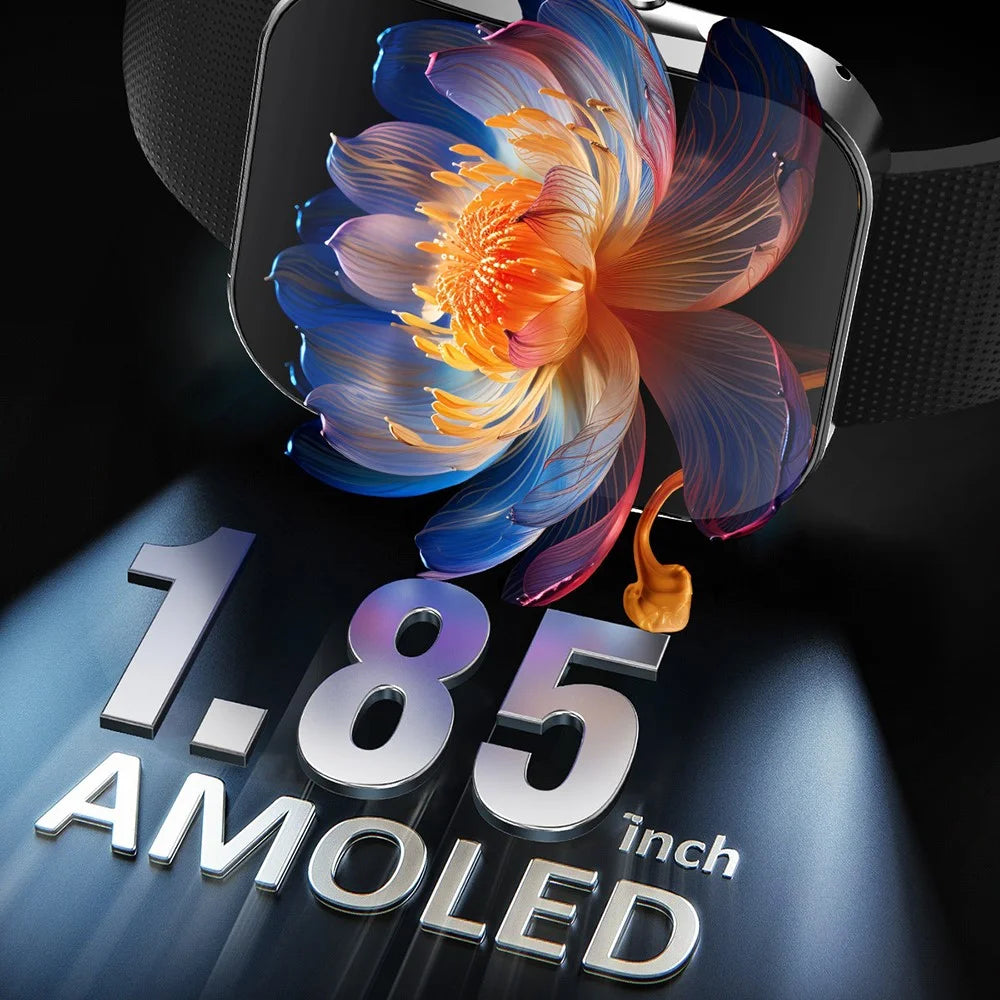 U19 1.85 Inch AMOLED Curved Screen Smart Watch IP68 Waterproof Bluetooth-compatible Calling Health Monitor - Tarnish - 3
