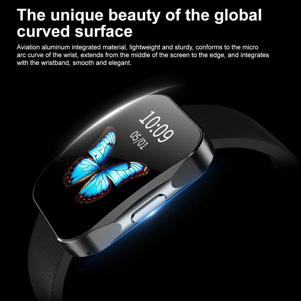 U19 1.85 Inch AMOLED Curved Screen Smart Watch IP68 Waterproof Bluetooth-compatible Calling Health Monitor - Tarnish - 5
