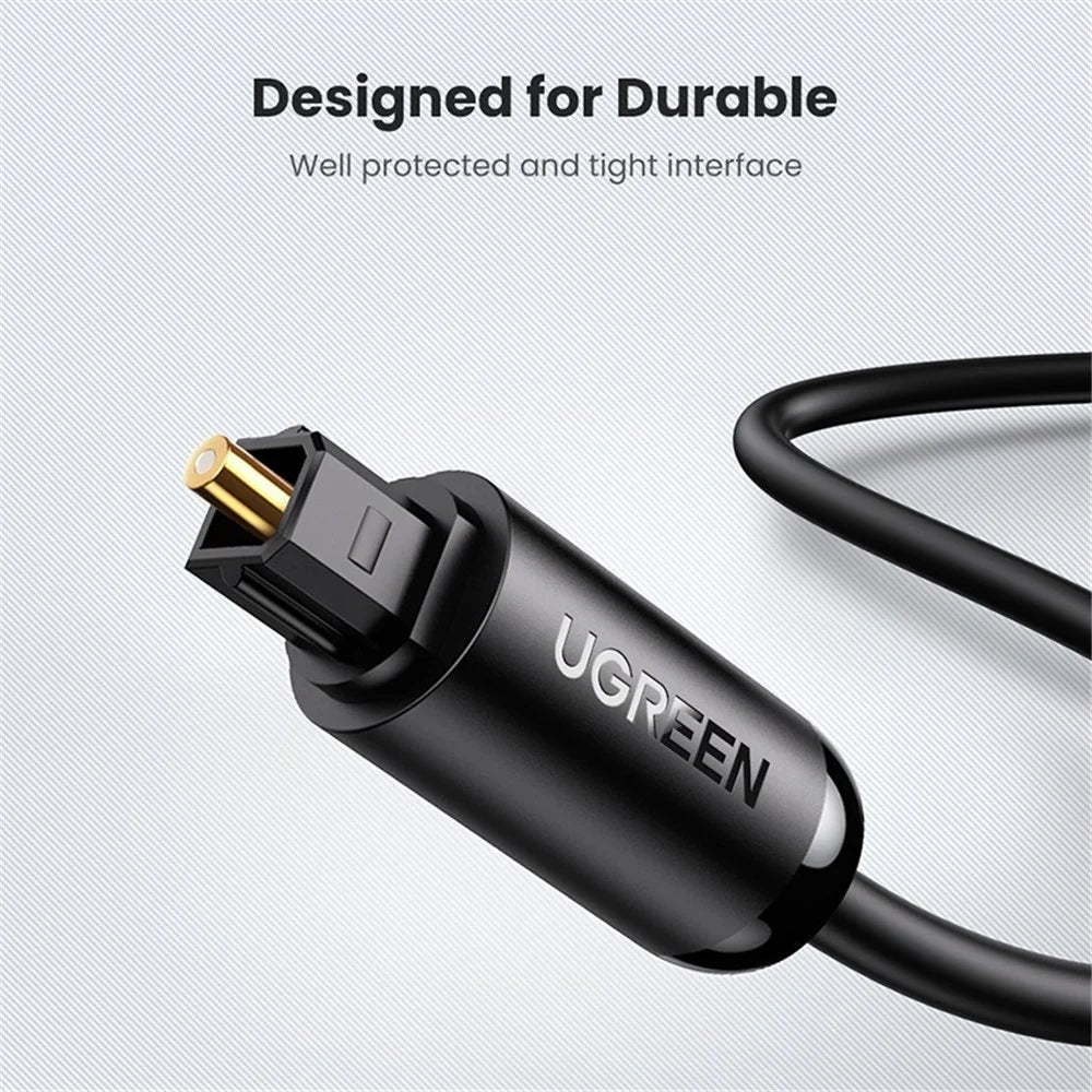 UGREEN 1.5m For Xbox 360 Soundbar Speaker Amplifier Toslink Digital Fiber Optical Audio Cable SPDIF Coaxial Cable - 5