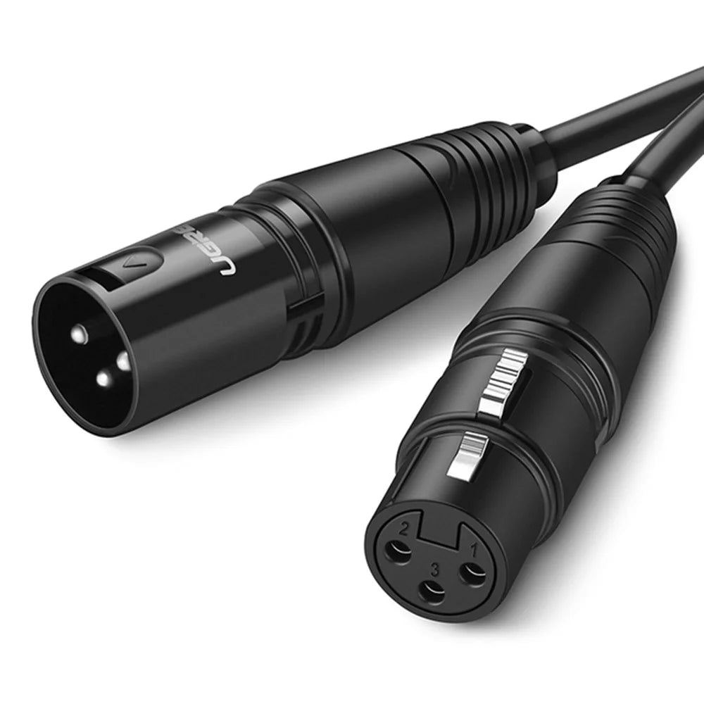 UGREEN 5m Cannon Plug Microphone Extension Cable Lossless Sound XLR Cable for Audio Mixer Amplifiers - 1