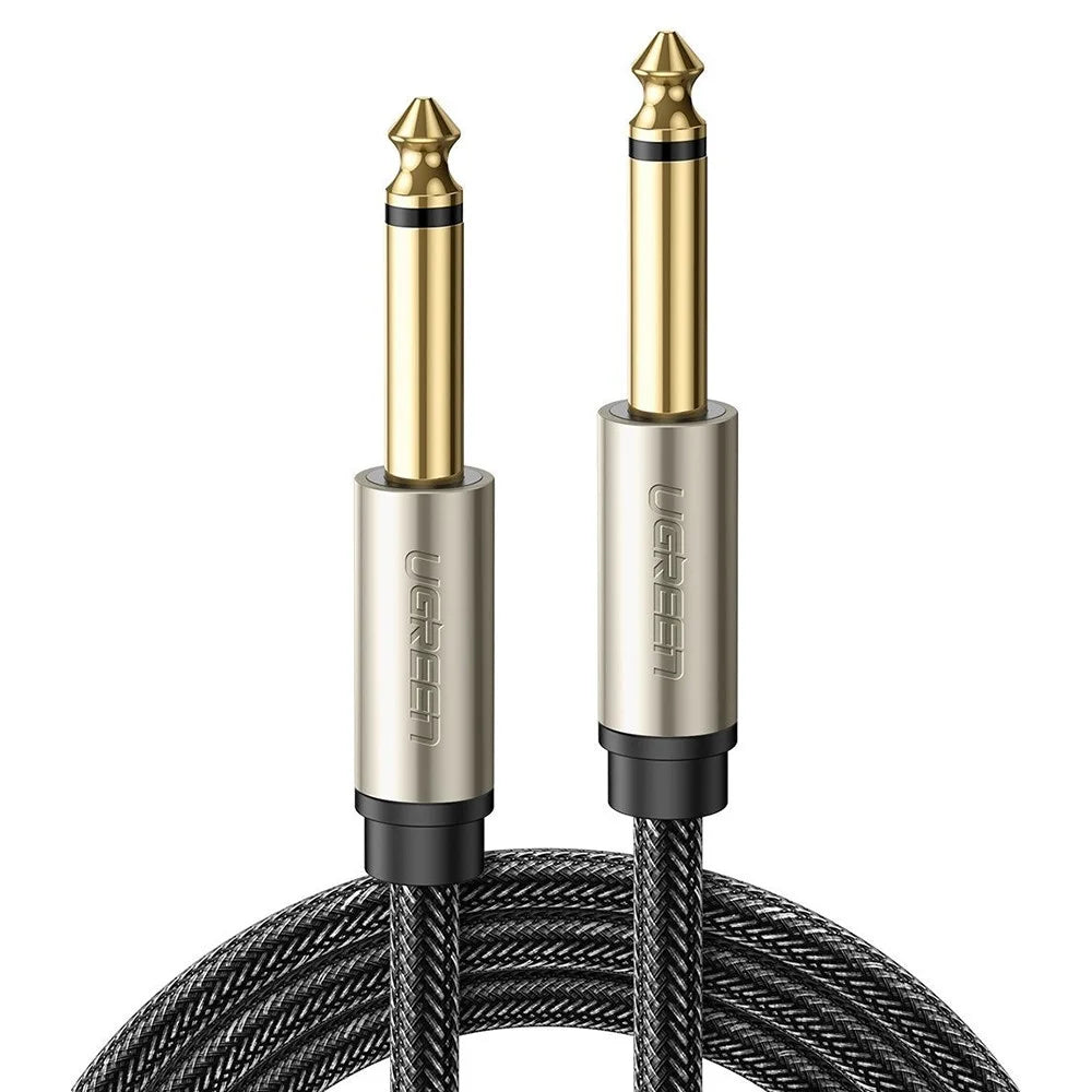 UGREEN 40813 5-Meter 6.35mm Male to Male Straight to Straight Audio Cable Guitar Instrument Cable for Electric Guitar/Bass Guitar/Electric Mandolin - 1