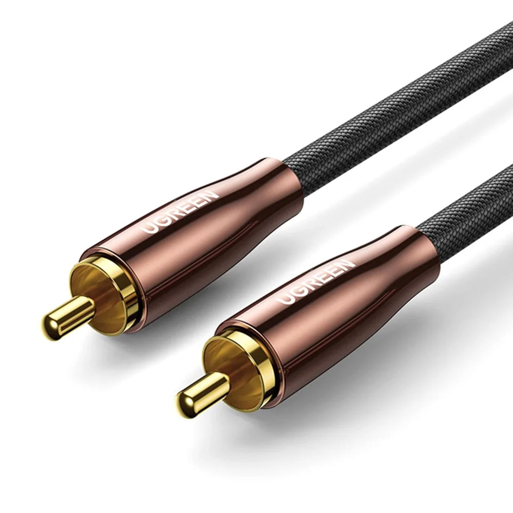 UGREEN 3m RCA Male to Male Gold Plated Plug Digital Coaxial Audio Cable for DVD/TV/Amplifier Subwoofer Speaker - 1