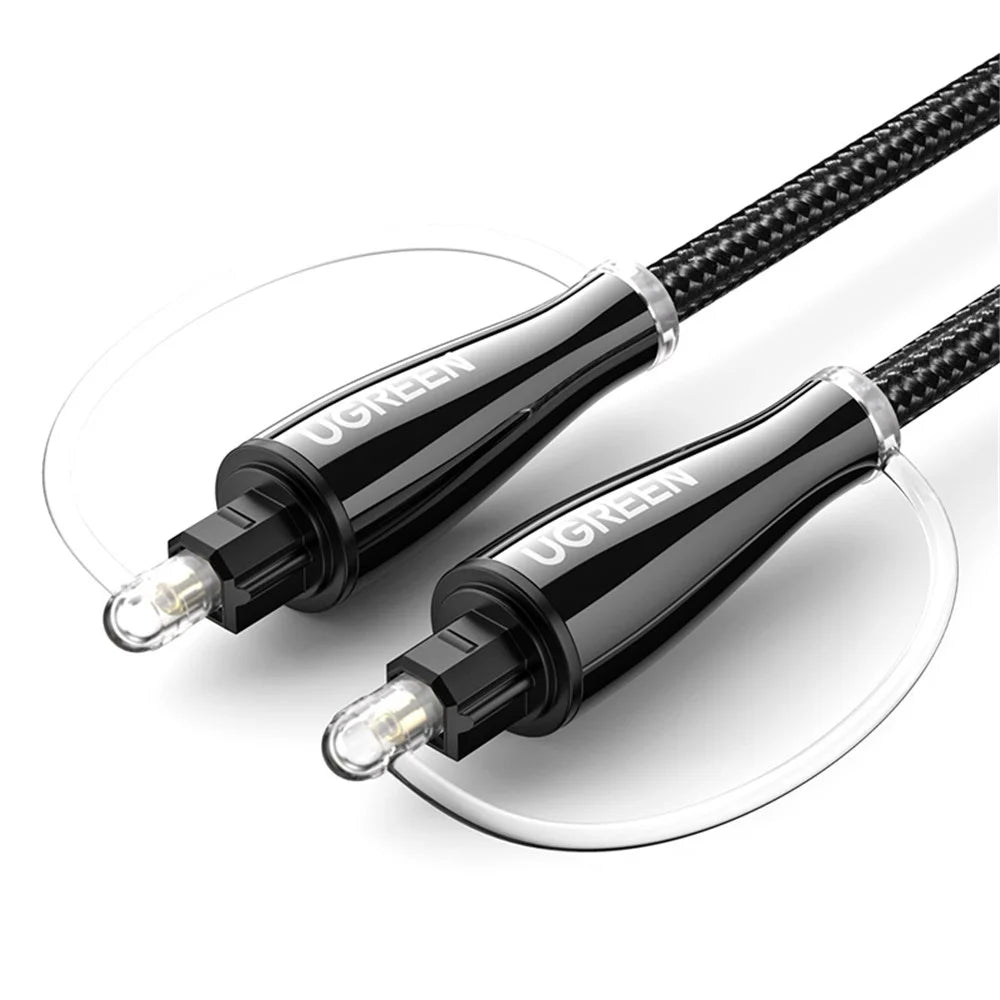UGREEN 1m SPDIF Toslink Digital Optical Audio Cable for PS4 TV Box Speaker Wire Soundbar Amplifier Subwoofer - 1