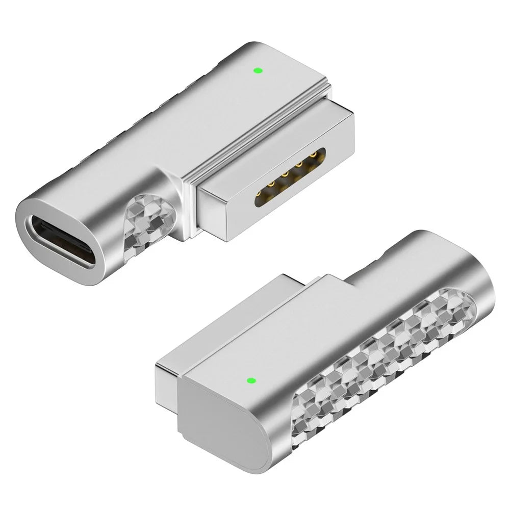 Type-C To Magnetic 2 Charging Adapter Charging Magnet Plug Converter 18.5V-20V for MacBook Air / Pro - 1