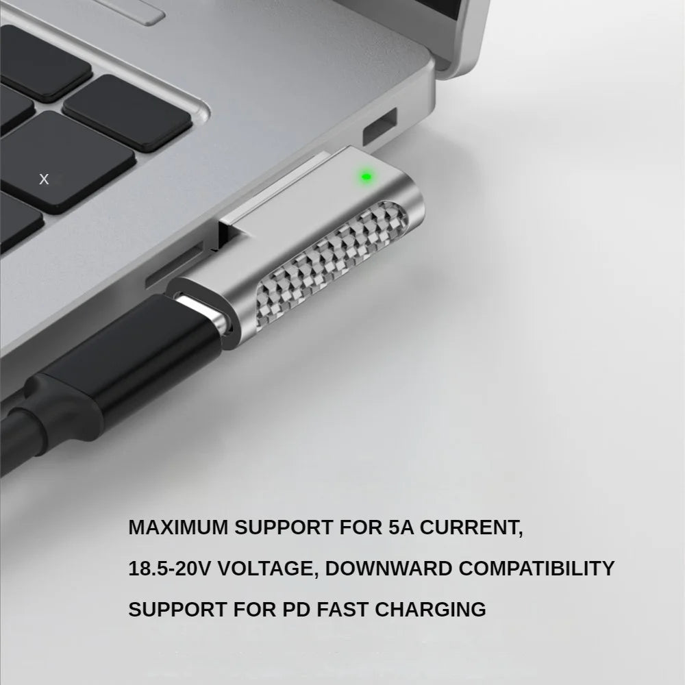 Type-C To Magnetic 2 Charging Adapter Charging Magnet Plug Converter 18.5V-20V for MacBook Air / Pro - 5