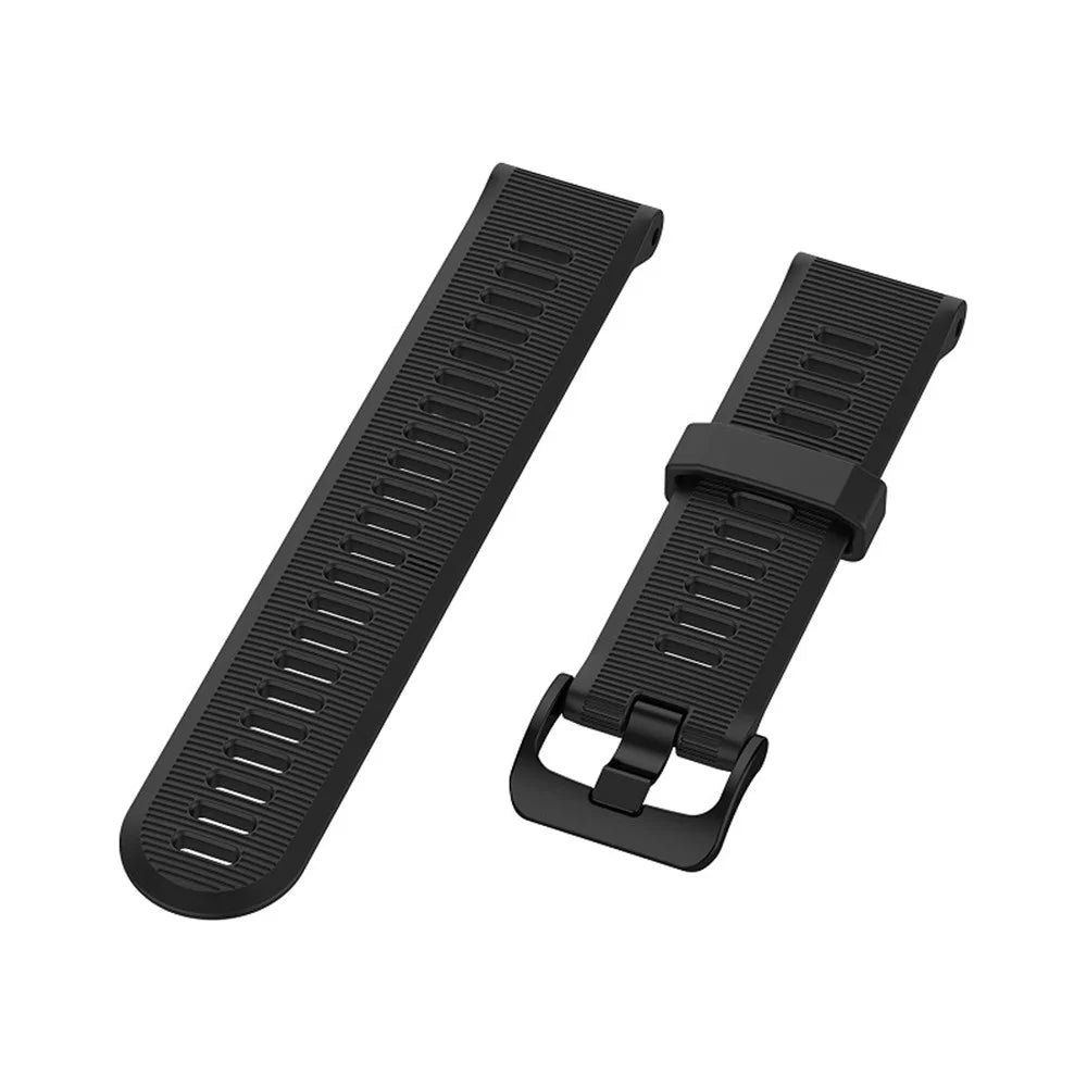 Silicone Wrist Strap Replacement for Garmin Forerunner 945 / Fenix 5 Plus / Approach S60 - Black - 2
