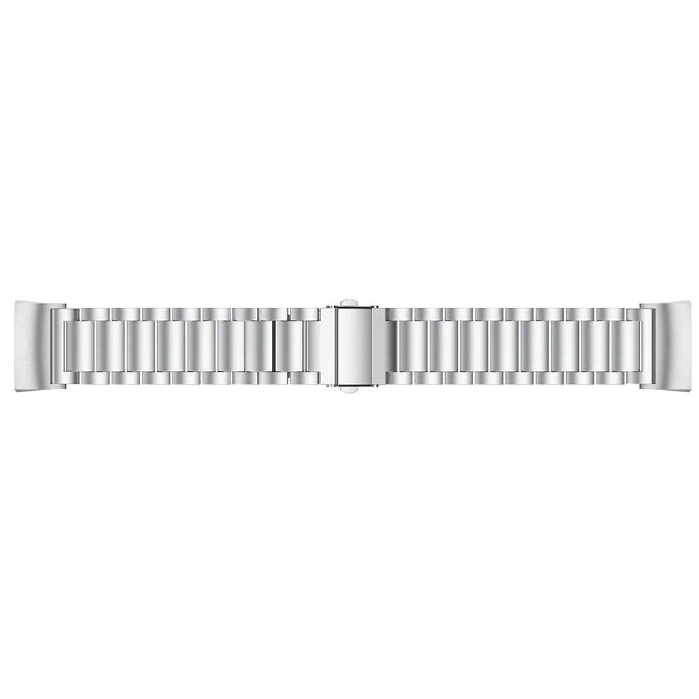 For Fitbit Charge 3/4 Stainless Steel Smart Watch Replacement Strap Wristband - Silver - 3