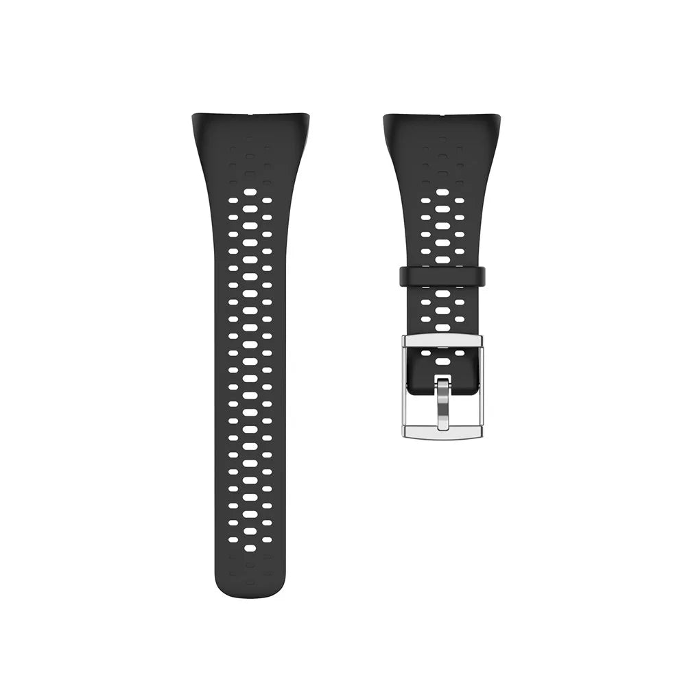 For Polar M400/M430 Breathable Soft Silicone Watch Strap Band Bracelet Replacement - Black - 5