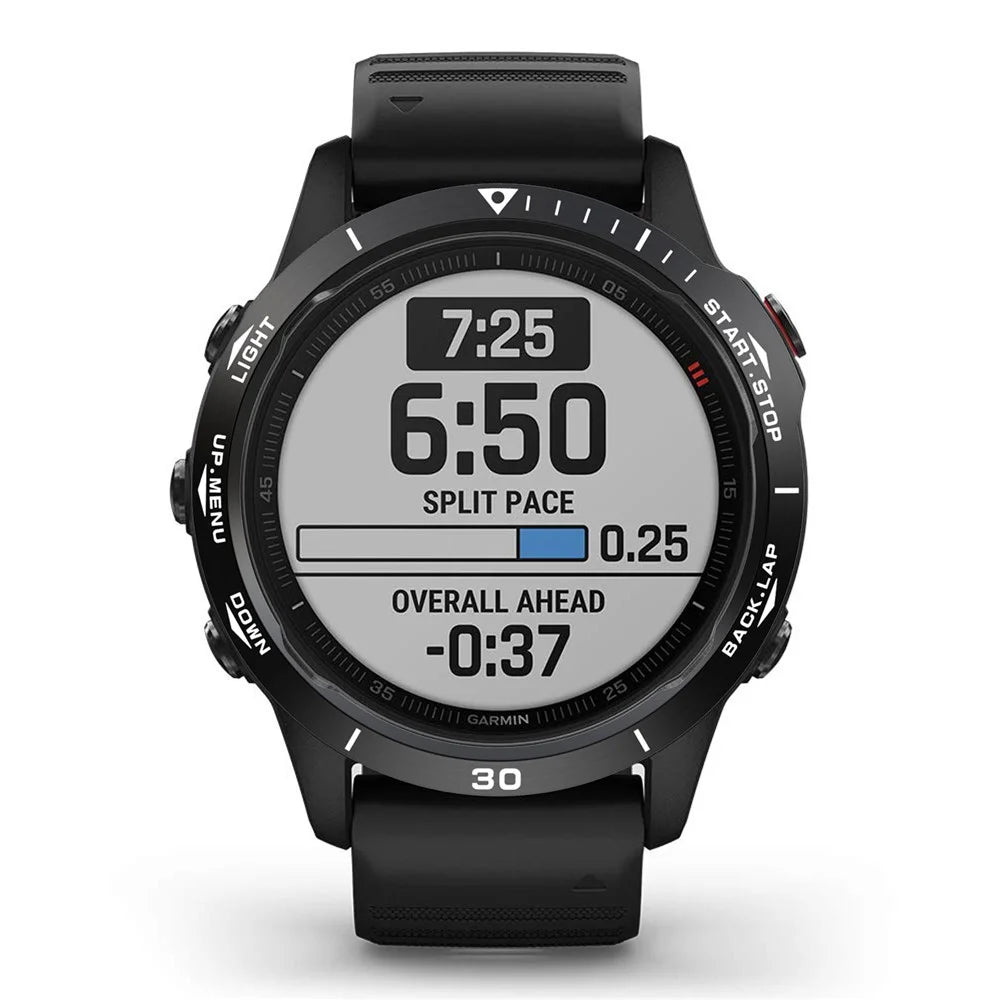 Index Ring Stainless Steel Watch Bezel Ring (Style B) for Garmin Fenix 6X / 6X Pro - Black - 2