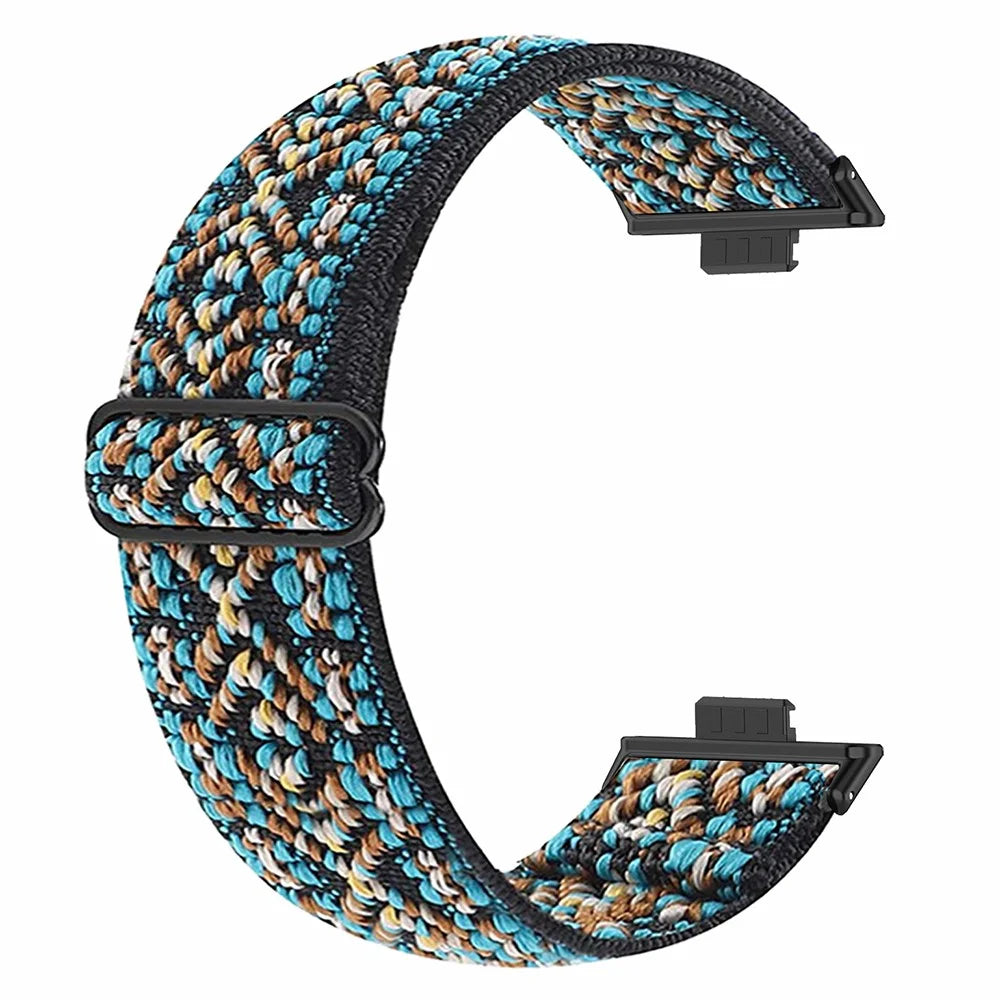 For Huawei Watch Fit 3 Replacement Wrist Band Elastic Breathable Watch Strap - Brown - 2