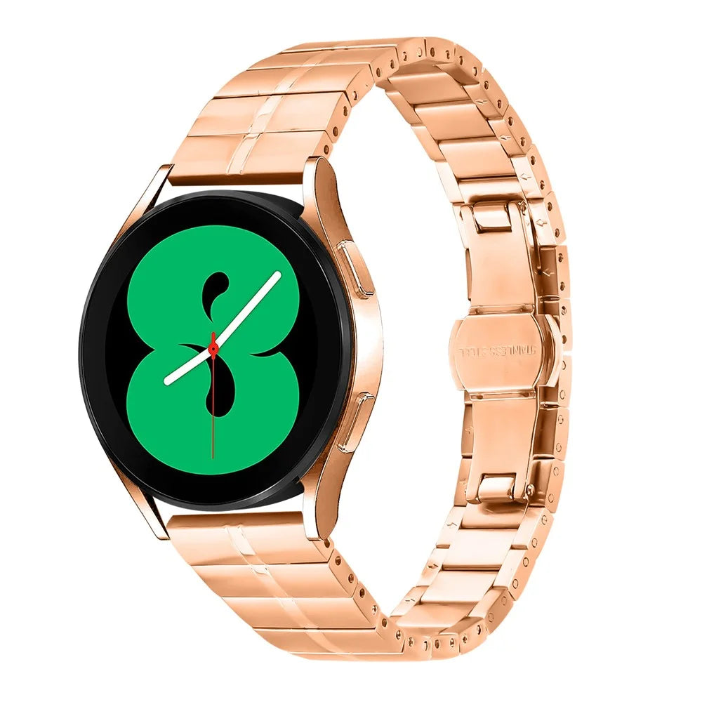 For Garmin Bounce / D2 Air X10 Stainless Steel Watch Strap Replacement Wrist Band - Rose Gold - 2
