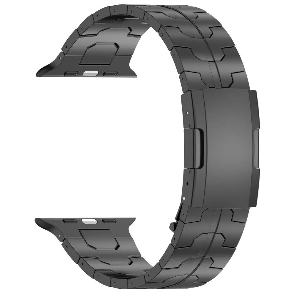 For Apple Watch Series 11 10 42mm / 9 8 7 41mm / SE3 SE2 SE 6 5 4 40mm / 3 2 1 38mm Watch Strap Titanium Alloy Bracelet - Black - 3