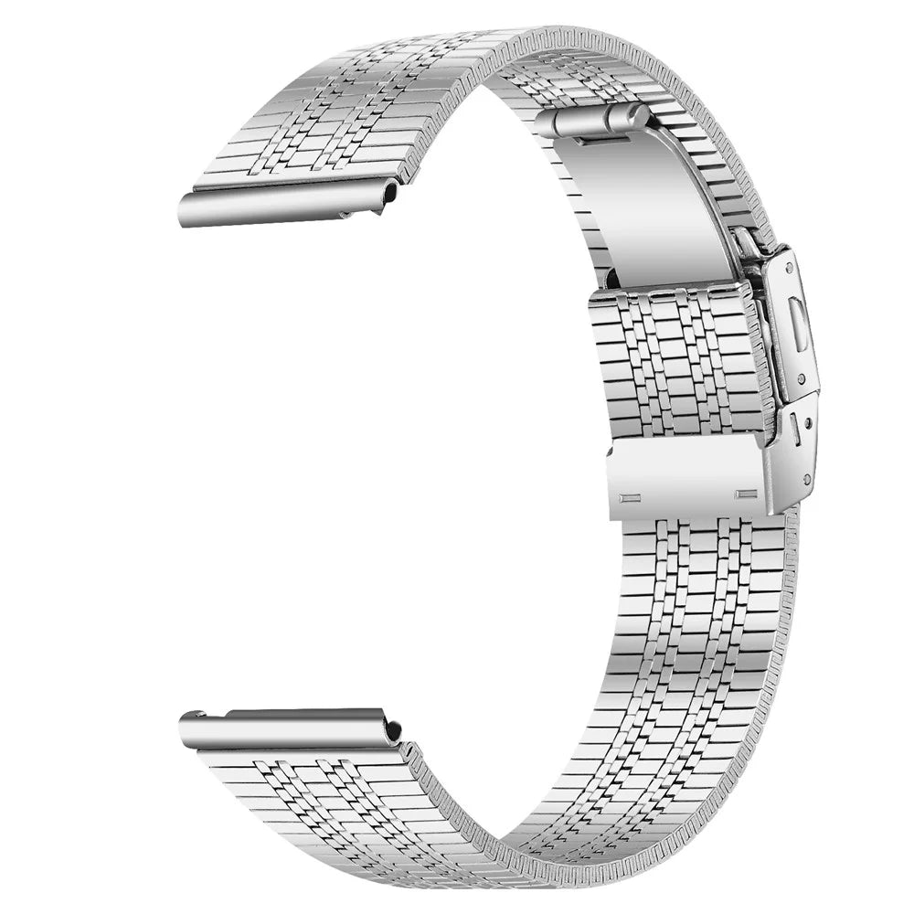 For Garmin Vivomove 3 / GarminMove 3 Stainless Steel Watch Strap 20mm Wrist Band - Silver - 2