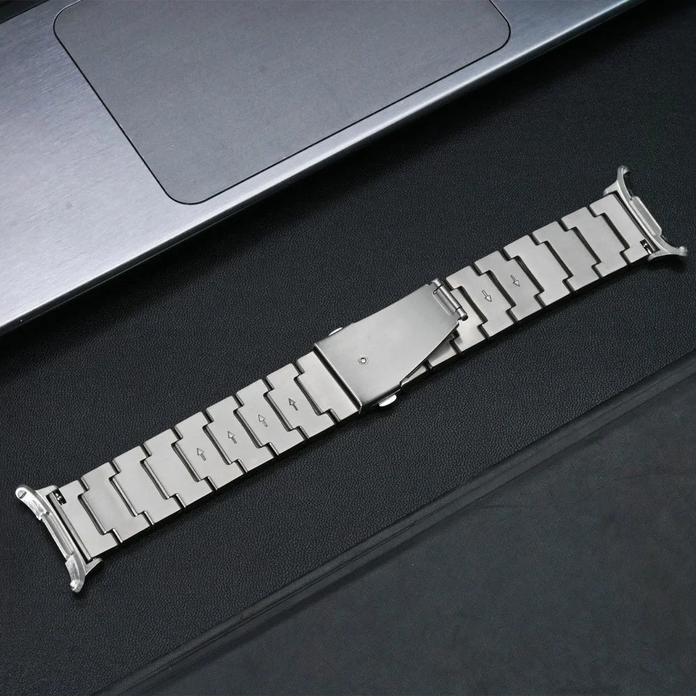 For Samsung Galaxy Watch Ultra2 47mm / Watch Ultra (2025) 47mm / Watch Ultra 47mm Titanium Alloy Strap Smart Watch Replacement Band - Silver - 3