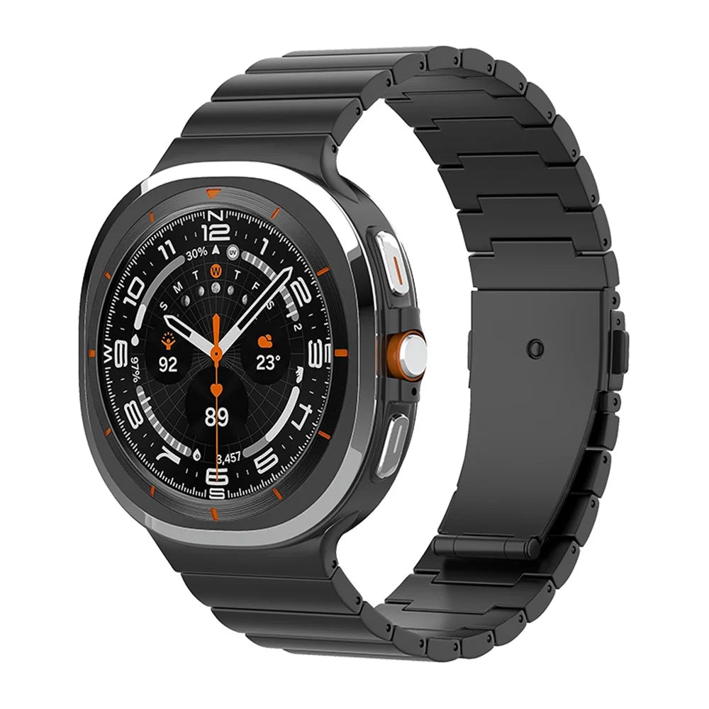 Wristband for Samsung Galaxy Watch Ultra2 47mm / Watch Ultra (2025) 47mm / Watch Ultra 47mm Replacement Titanium Watch Strap - Black - 2