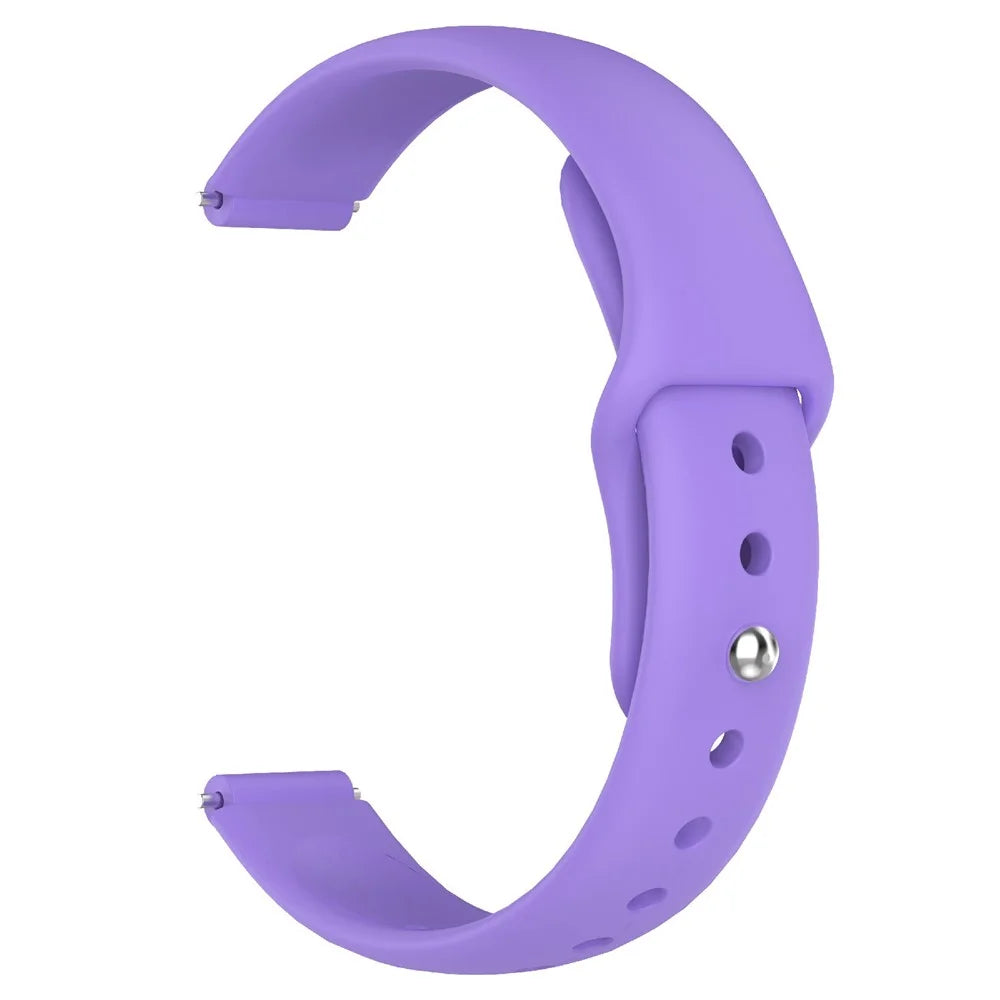 Replacment Band for 12mm Universal Smart Watch Reverse Buckle Silicone Watch Strap - Purple - 3