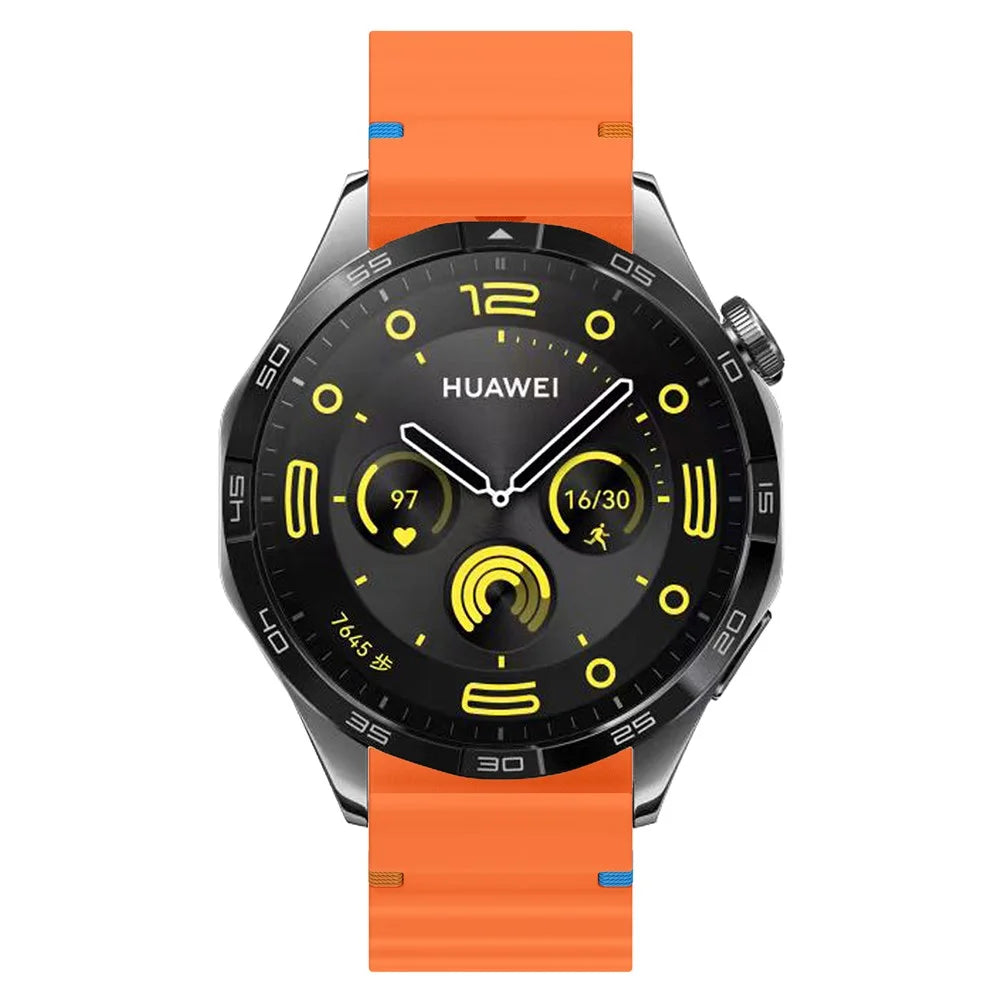 22mm Silicone Band for Xiaomi Watch S4 Sport / Redmi Watch 5 Active Wave Design Watch Strap - Orange - 4