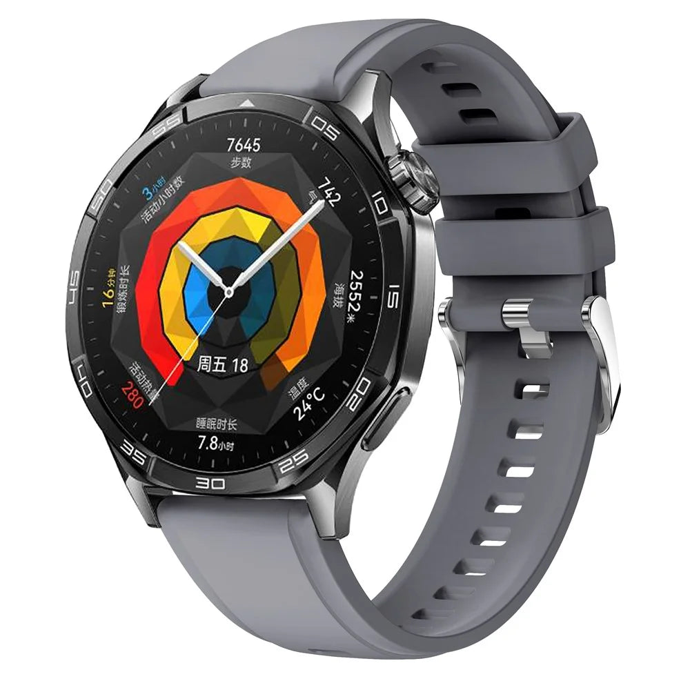 22mm Silicone Strap for Xiaomi Watch S4 Sport / Redmi Watch 5 Active Watch Band with Silver Buckle - Grey - 3