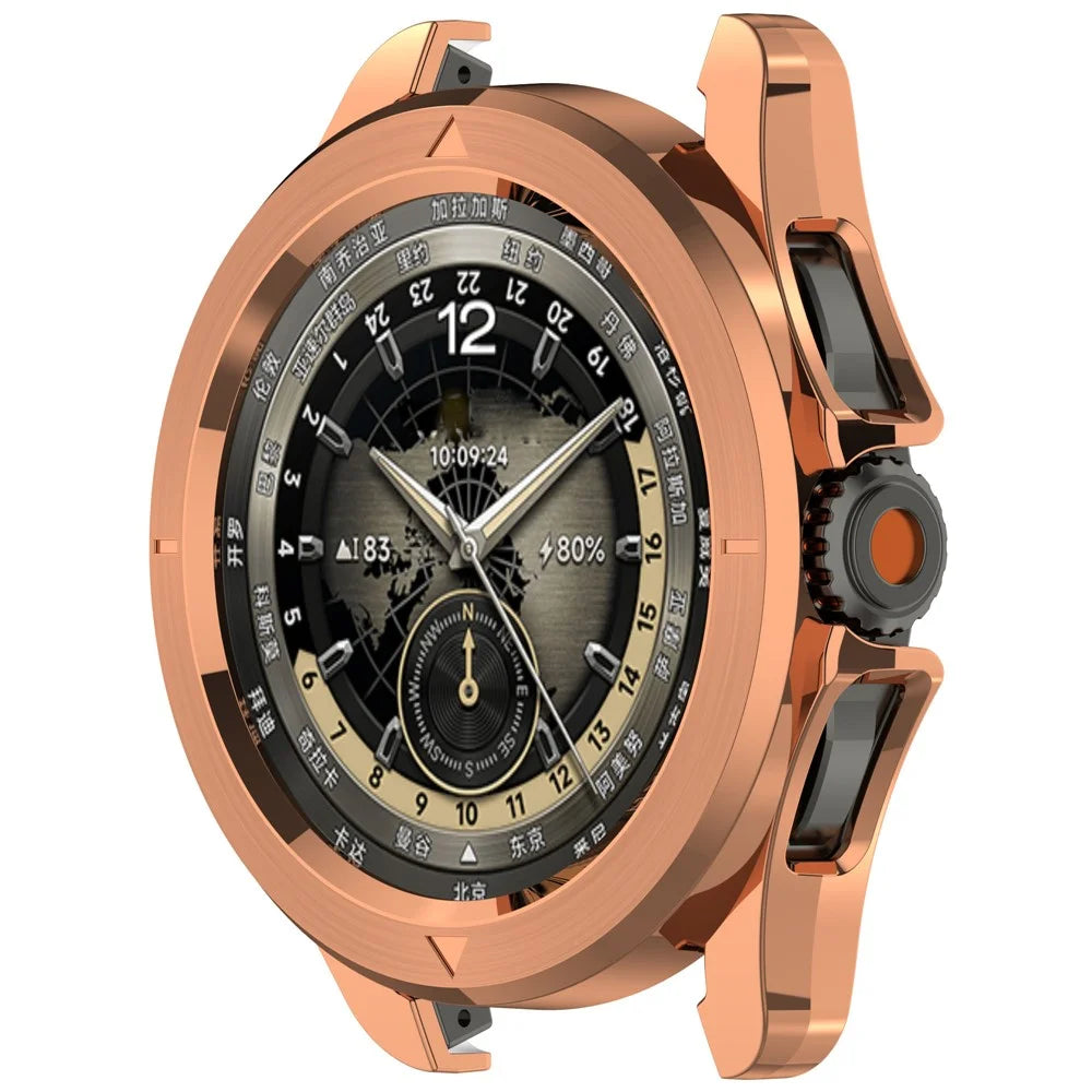 For Xiaomi Watch S4 Sport Watch Case Anti-Shock Hollow Hard PC Smart Watch Protective Cover - Rose Gold - 2