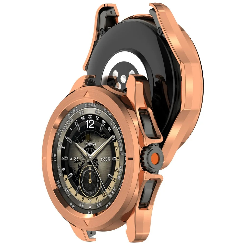For Xiaomi Watch S4 Sport Watch Case Anti-Shock Hollow Hard PC Smart Watch Protective Cover - Rose Gold - 3