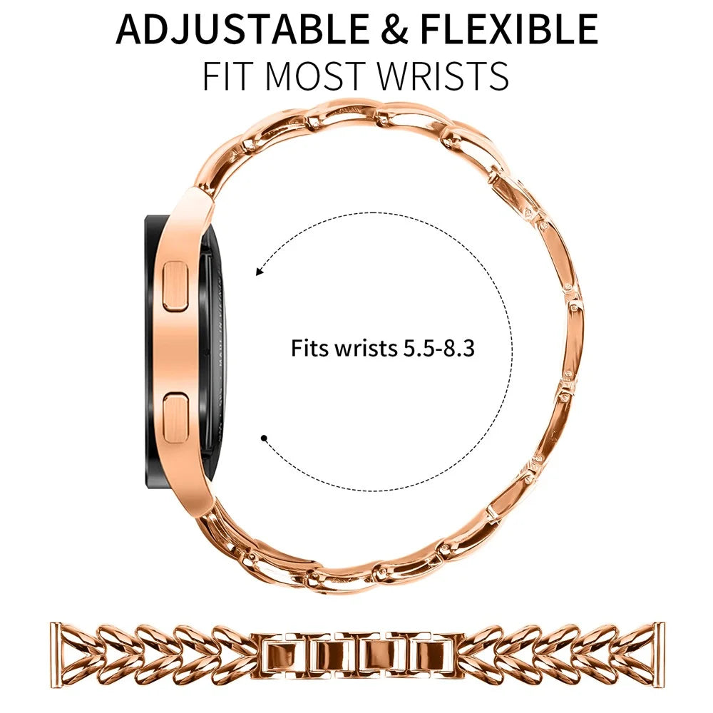 Zinc Alloy Watch Band for Huami Amazfit Bip 3 Pro  /  Bip 3 Twisted Metal Watch Strap Replacement - Rose Gold - 4