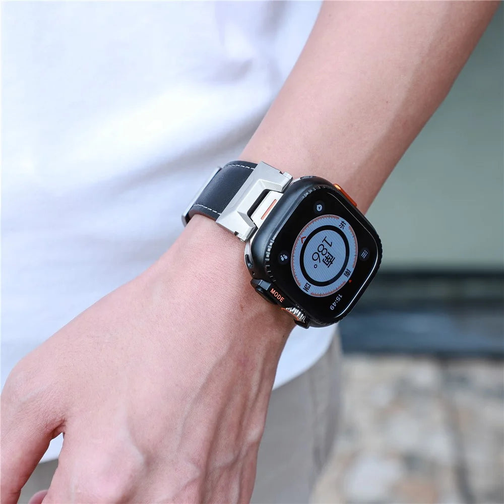 Metal Case for Apple Watch Ultra 2 49mm Protective Watch Case Cover - Black - 5