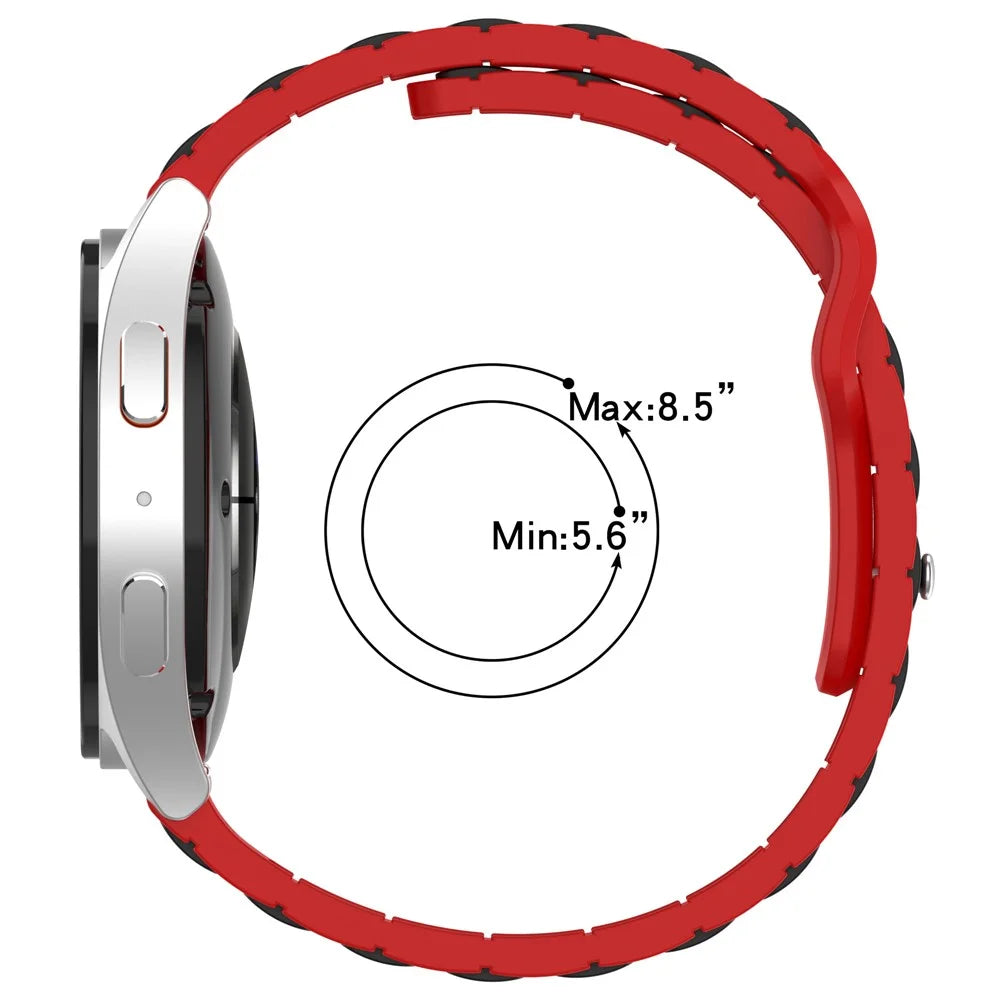 Silicone Strap for Samsung Galaxy Watch3 45mm  /  Galaxy Watch 46mm  /  Gear S3 Classic Universal 22mm Dual Color Watch Band - Black+White - 7