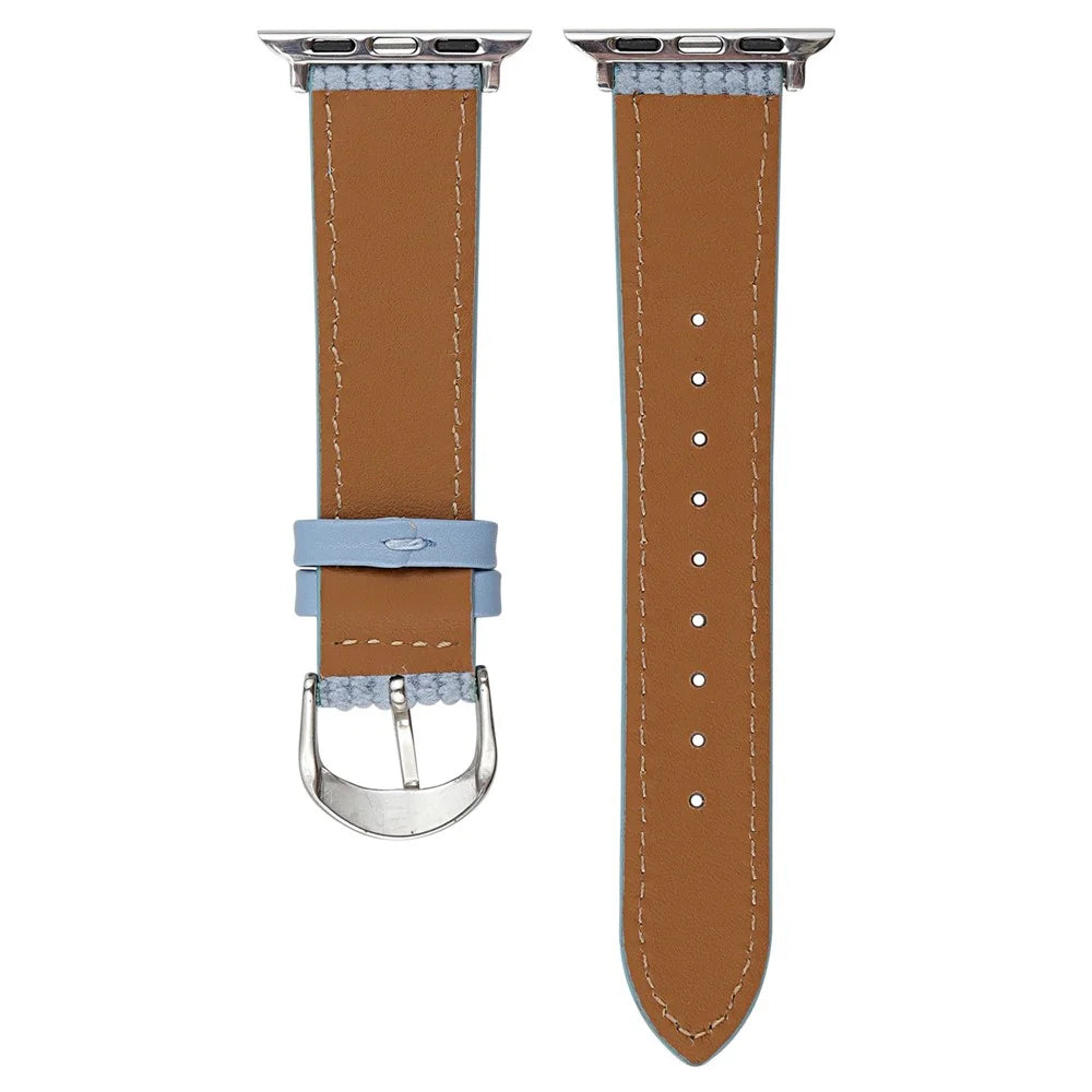 Waffle Texture Nylon Watch Band for Apple Watch Series 11 10 42mm / 9 8 7 41mm / SE3 SE2 SE 6 5 4 40mm / 3 2 1 38mm - Beige - 2