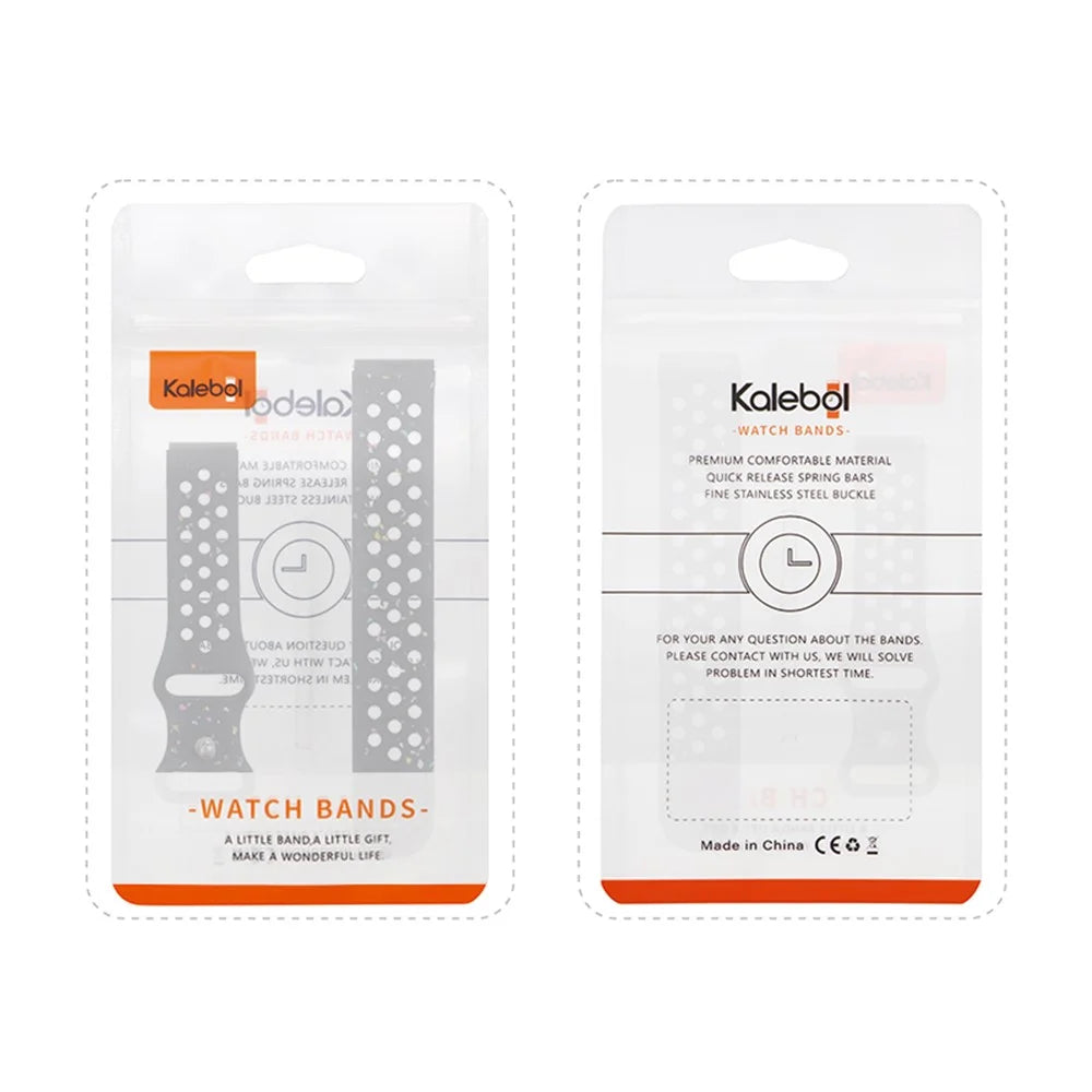 KALEBOL 22mm Silicone Strap for Samsung Galaxy Watch3 45mm / Watch 46mm / Huawei Watch GT 5 / 5 Pro Butterfly Clasp Watch Band - Black - 7