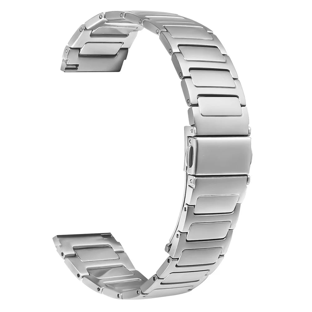 For Huami Amazfit GTR 47mm Watch Band Silver Stainless Steel Metal Watch Strap - 1