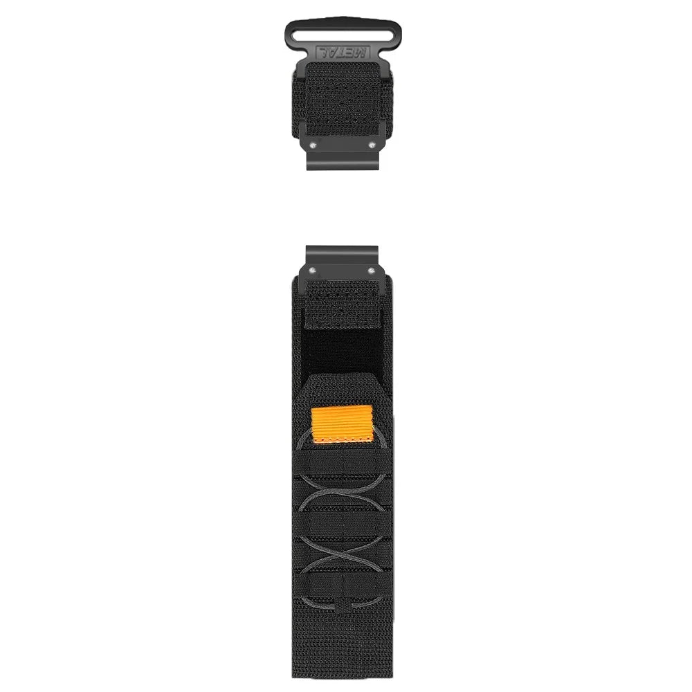 26mm Watch Band for Garmin Fenix 8 51mm / 7X / 6X / 5X Quick Release Nylon Magic Tape Strap - Black - 2