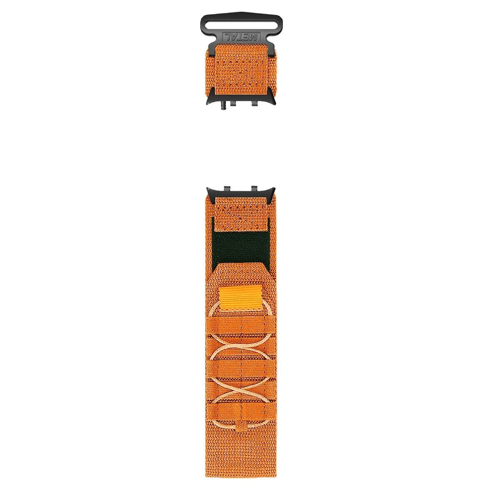 For Huawei Watch D2 Nylon Watch Band Magic Tape Replacement Strap Military Style - Orange - 3