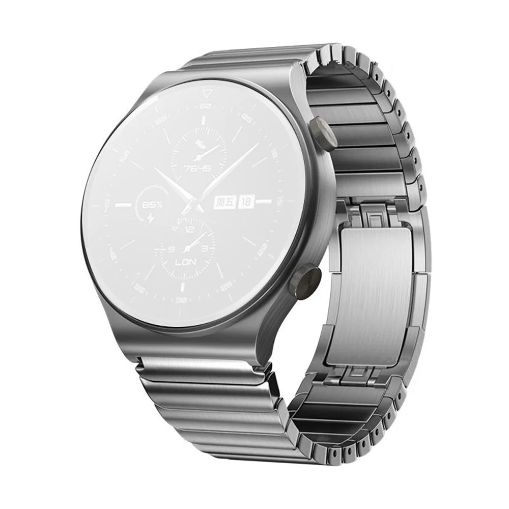 22MM Stylish Stainless Steel Watch Band Replacement Wrist Strap for Huawei Watch GT 2 Pro - Silver - 1