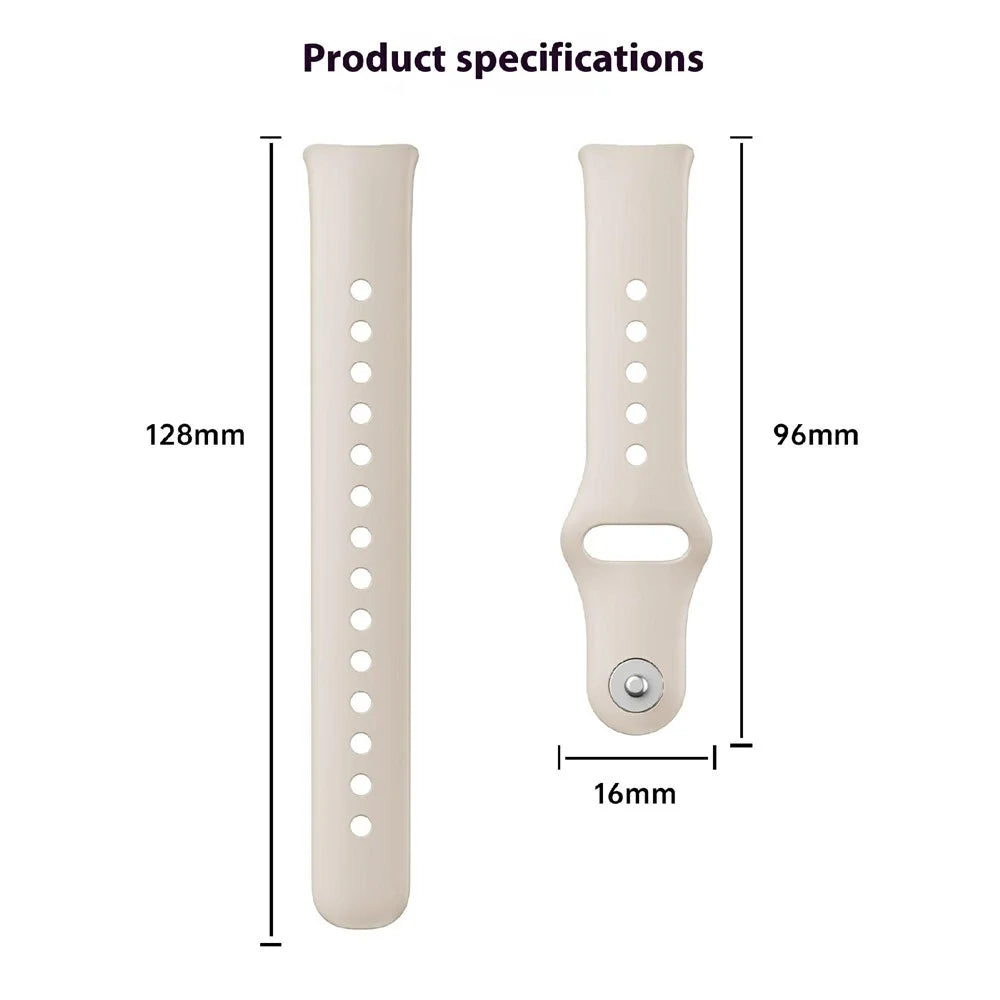 Silicone Wristband for Huawei Band 10 / Band 9 NFC / 9 / 8 NFC / 8 Replacement Adjustable Watch Strap - Yellow - 7