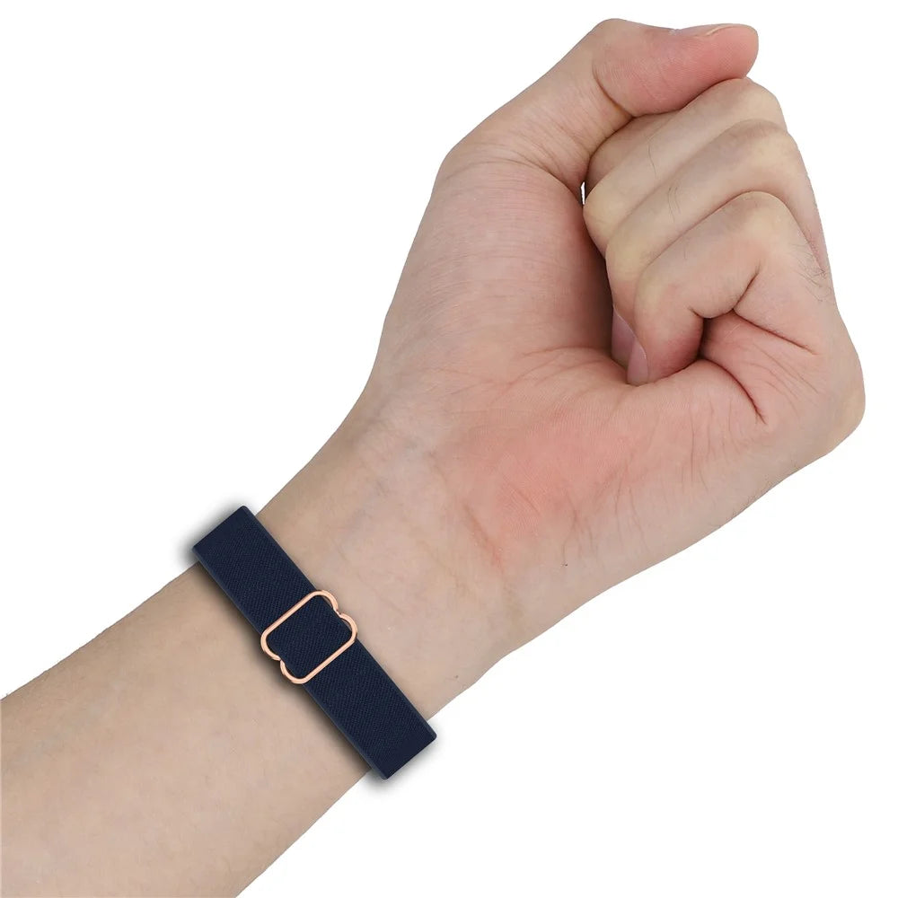 Smart Watch Band for Xiaomi Smart Band 9 / 9 NFC / 8 / 8 NFC Nylon Elastic Braided Strap - Black - 5
