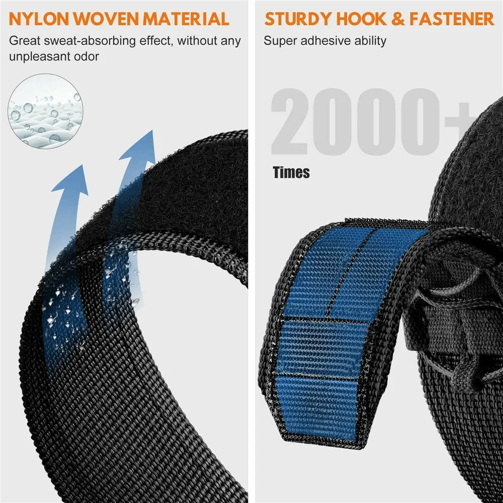 For Honor Watch 5 Nylon Watch Band Magic Tape Military Style Adjustable Strap - Orange - 4