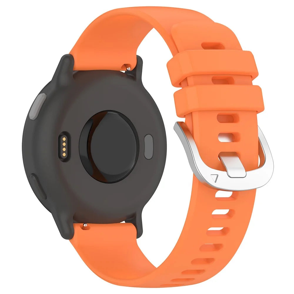 For Garmin Approach S50 Smartwatch Band 20mm Adjustable Sports Silicone Strap - Orange - 2