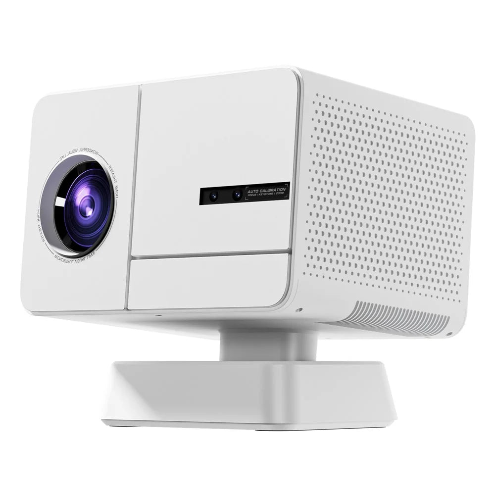 P50MAX Smart Projector 1080P Full HD Gaming Projector Support Auto Focus / Keystone Correction - White  /  US Plug - 1