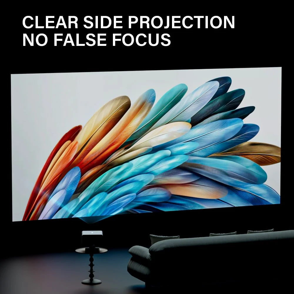 P50MAX Smart Projector 1080P Full HD Gaming Projector Support Auto Focus / Keystone Correction - White  /  US Plug - 4